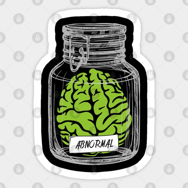 Brain in Jar Sticker by Insomnia_Project